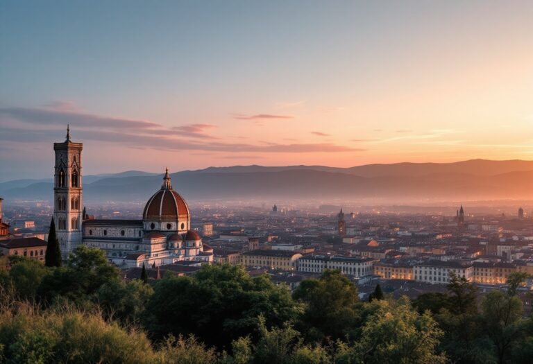 Vista panoramica dei migliori belvedere di Firenze