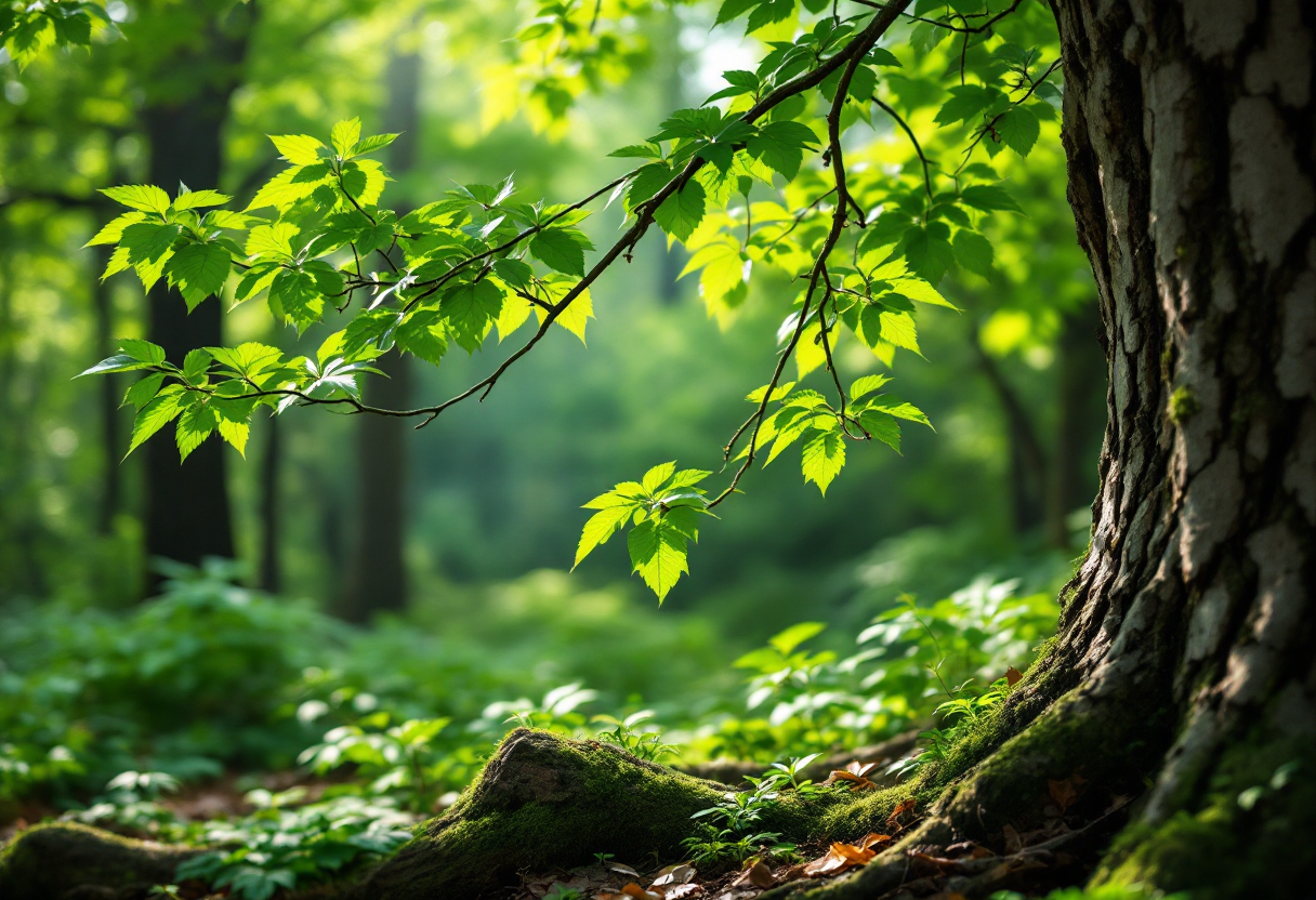 Un paesaggio sereno che rappresenta il benessere naturale