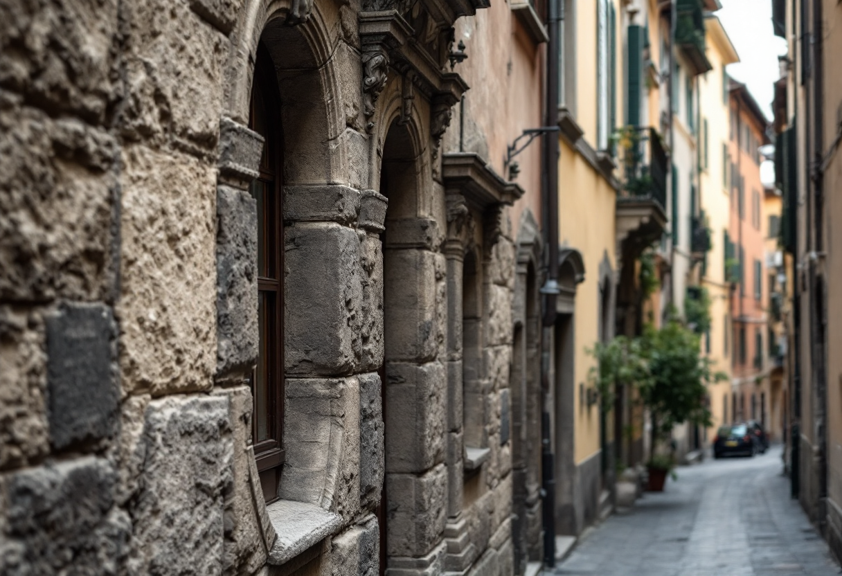 Vista panoramica di Bergamo con dettagli storici