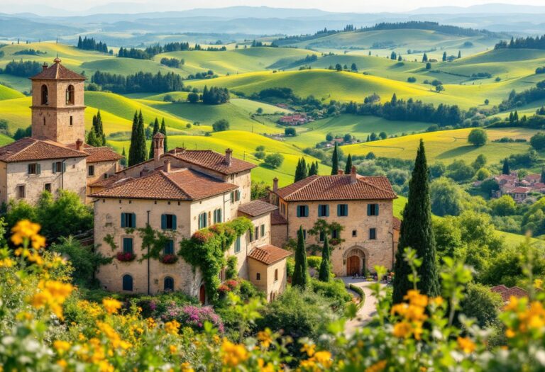 Panorama di un borgo toscano incantevole