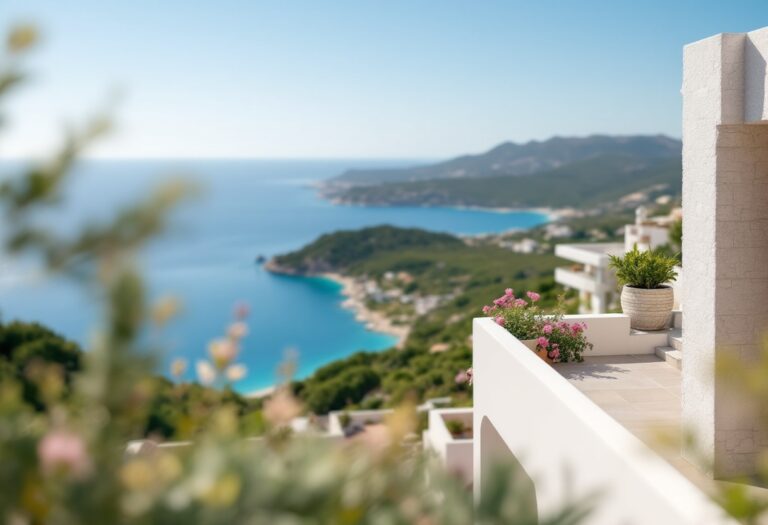 Vista panoramica di Cala Moresca nei Campi Flegrei