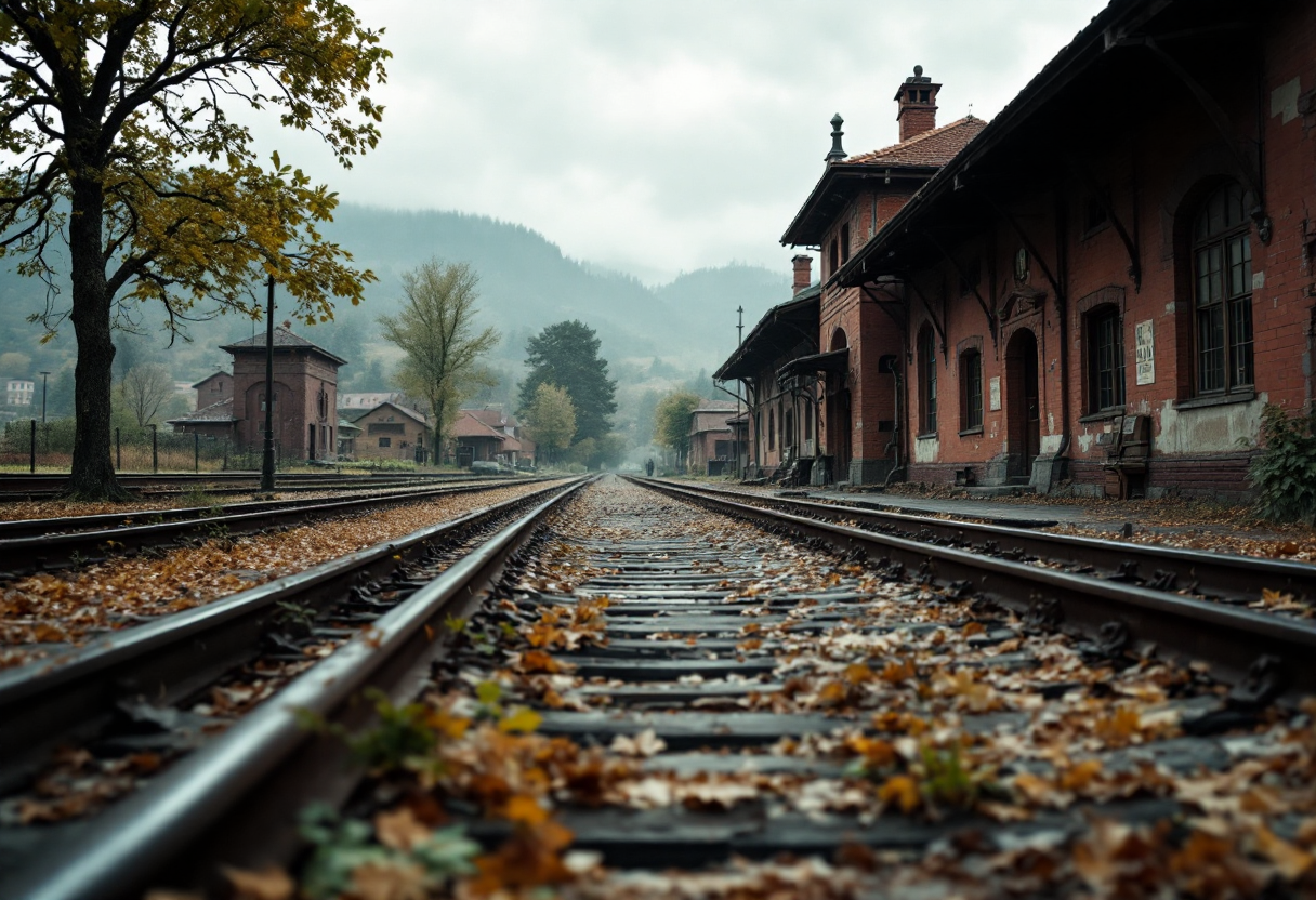 Un treno che simboleggia la memoria storica e la consapevolezza