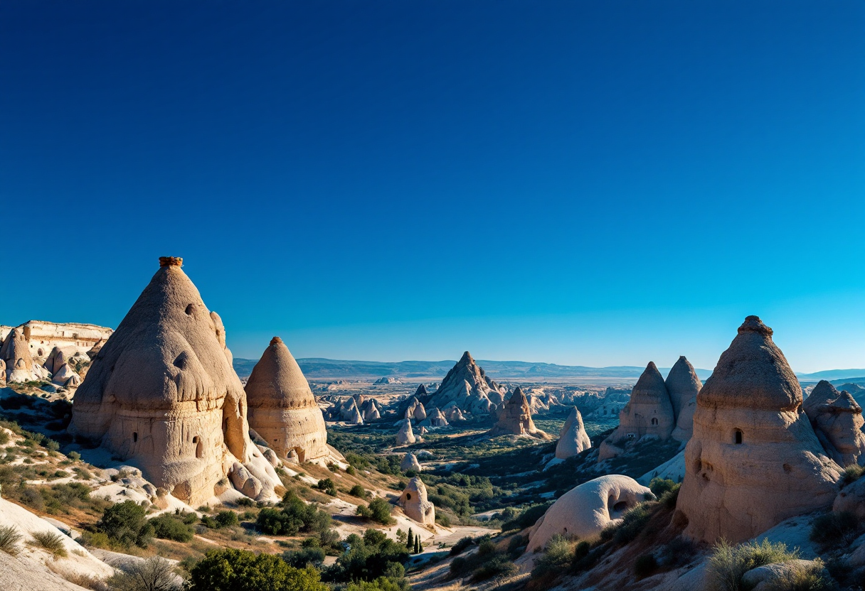 Vista panoramica di una destinazione mediterranea storica