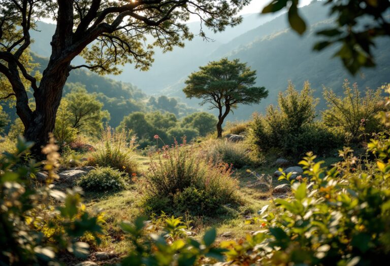 Escursionista tra le bellezze naturali del Lazio