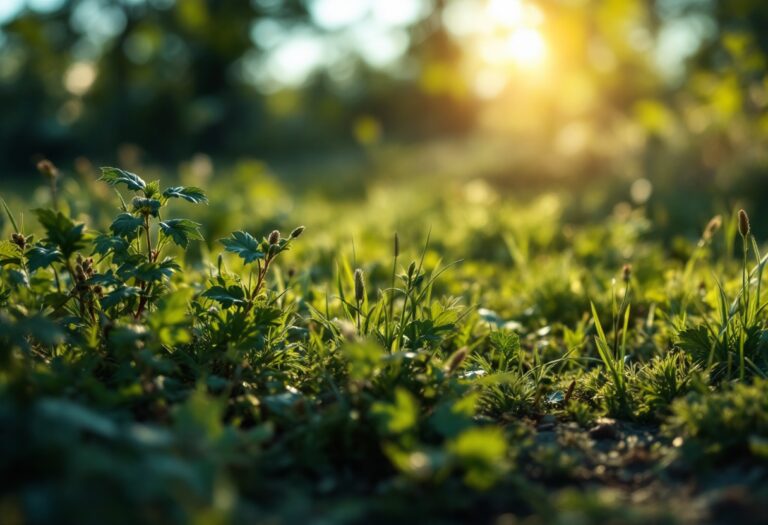 Panorama della riserva naturale di Paesana con flora e fauna