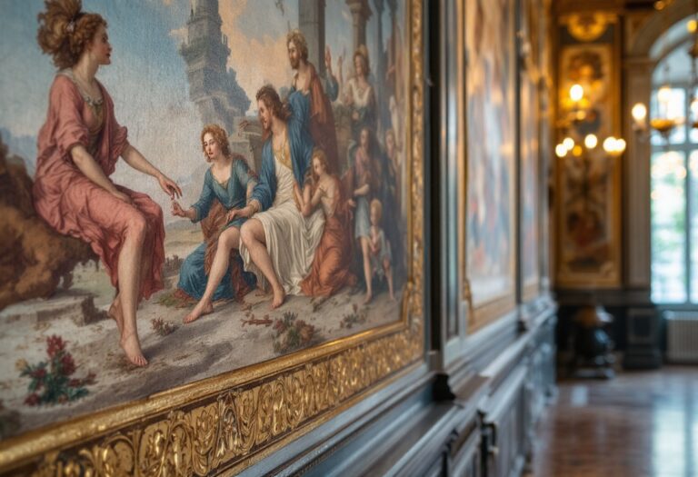 Interno della sala Gonin a Torino, un gioiello dell'800