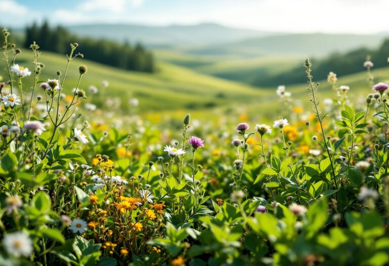 Viaggiatori che praticano il Jomo in un paesaggio sereno