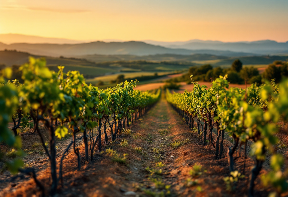 Paesaggio rurale siciliano con elementi tradizionali