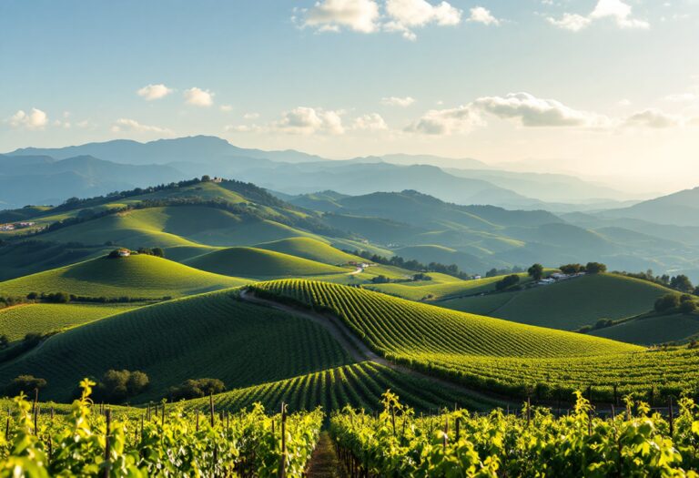 Scorcio dell'entroterra siciliano con paesaggi naturali