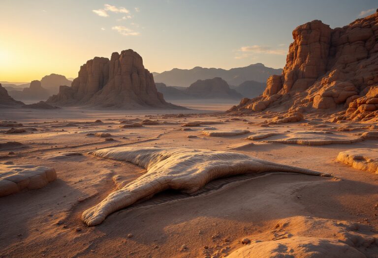 Fossili di balene nel deserto di Wadi al-Hitan