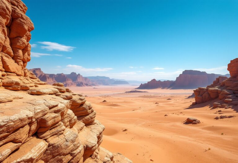 Vista panoramica di Wadi al-Hitan, la valle delle balene