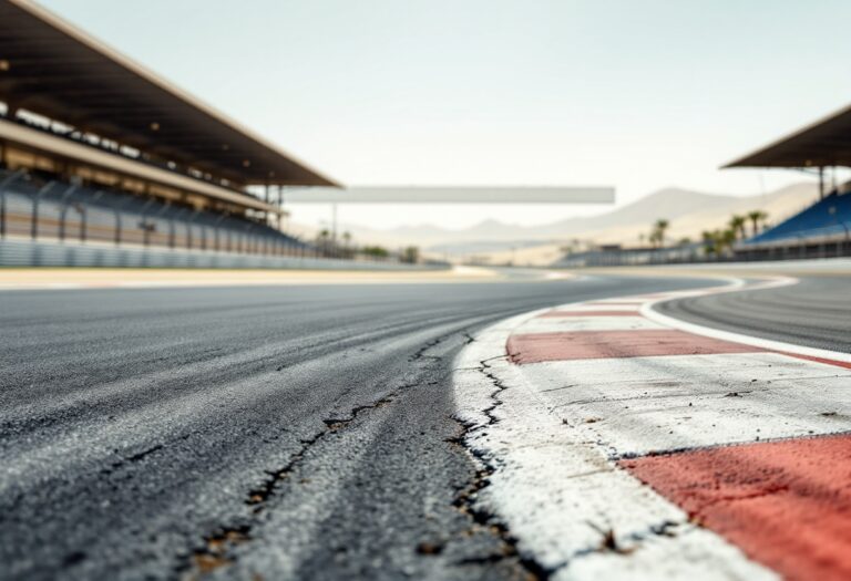 Ferrari durante i test della sospensione a tirante in Bahrain